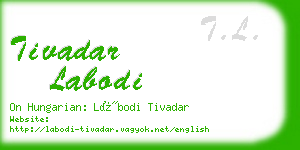 tivadar labodi business card